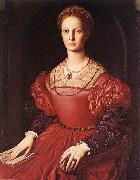 BRONZINO, Agnolo Portrait of Lucrezia Panciatichi fg oil painting reproduction